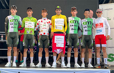 Álvaro Domínguez (Electromercantil-GR100) protagonismo, etapa y podio final en el Circuito Cántabro